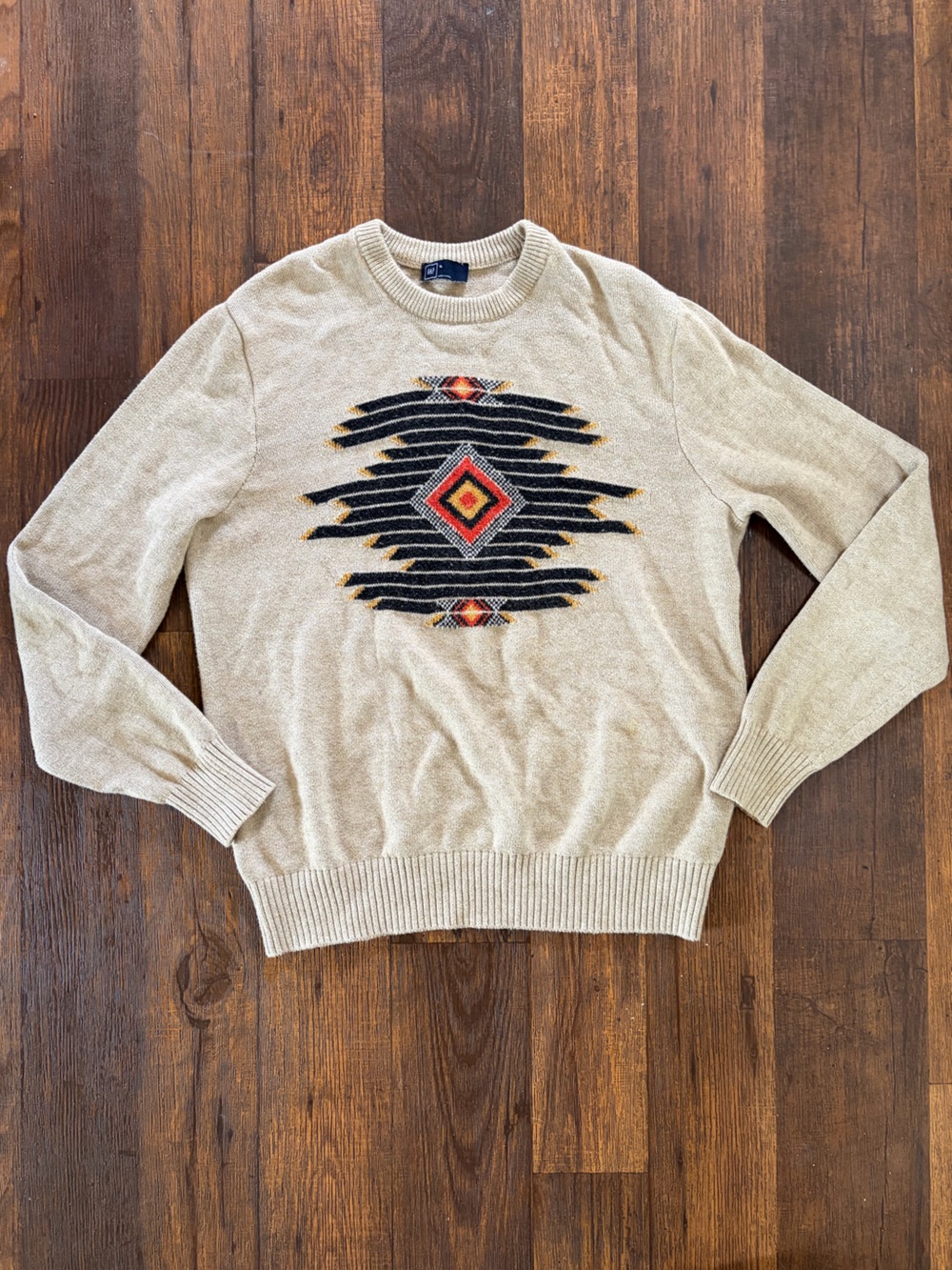 Men's GAP Sweater Multicolor Aztec XL Casual Fireball BOHO City Native Southwest
